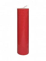 Свеча пеньковая цветная красная 60*215 мм